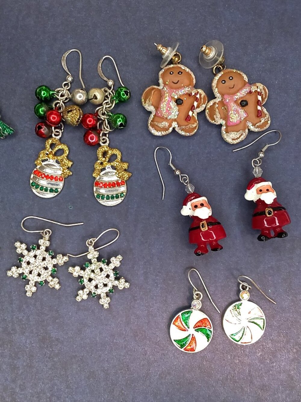 Fun Winter Holiday Christmas Earring - 8 pair